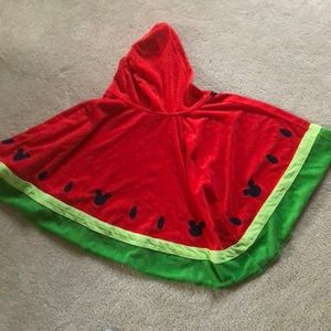 Disney Mickey Mouse watermelon hooded towel
